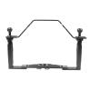 Underwater Video Stabilizer Holder Alloy Camera Tray Bracket Double Handheld Hand Grip with Ball Clamp Mount for Diving Aluminium Alloy Underwater Video Light Stabilizer Tray Diving Light Stand Tray view 4