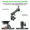 FANAUE Super Clamp Camera Mount Monitor Magic Arm Double Ball Head Adapter with 1/4"-20 Thread for Canon/Nikon/DSLR/Gopro/LED Lights/Insta360, Action Camera Can be Mounts on Bike Motorcycle Handlebar view 2