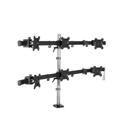 AVXANKTG 15"-27" LCD LED 6 Screen Monitor Stand Flexible Monitor Mounting Rack MP360(Size:DS-MP360G)