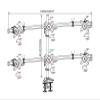 AVXANKTG 15"-27" LCD LED 6 Screen Monitor Stand Flexible Monitor Mounting Rack MP360(Size:DS-MP360G) view 4