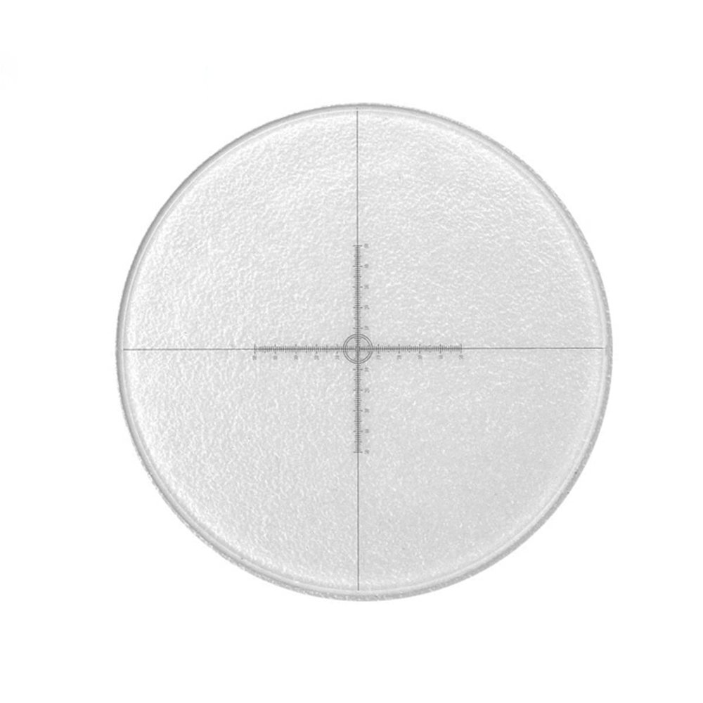 Microscope Accessories Kit Microscope Eyepiece Micrometer DIV=0.1 mm X=Y=10 mm Diameter 24 mm Ocular Calibration Ruler Cross Reticle Scales Measurement Eyepiece Micrometer Microscope Slides