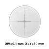 Microscope Accessories Kit Microscope Eyepiece Micrometer DIV=0.1 mm X=Y=10 mm Diameter 24 mm Ocular Calibration Ruler Cross Reticle Scales Measurement Eyepiece Micrometer Microscope Slides view 2