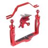 Underwater Video Stabilizer Holder Alloy Camera Tray Bracket Double Handheld Hand Grip with Ball Clamp Mount for Diving Aluminium Alloy Underwater Video Light Stabilizer Tray Diving Light Stand Tray view 1