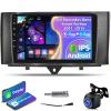 [4+64G] Car Radio for Mercedes Benz Smart Fortwo 2011-2015, 9 inch IPS 1280 * 720P Touchscreen Android Stereo - Wireless Carplay and Android Auto, AI DSP, Customize Homepage,SWC + AHD Backup Camera view 1