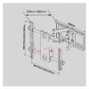 AVXANKTG DL-D-201ST 75KG 55" 42" 6 Arm Retractable Full Motion Stainless Steel Wall Swing Arm TV Lift Mechanism LCD Arm Wall Bracket view 2