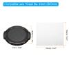 PATIKIL 43mm Lens Cap, 3 Pack Sides Pinch Snap Camera Lens Cover for Front Lens with Cloth, Suitable for 43mm Thread Universal DSLR Lenses for Nikon, for Fujifilm, for Pentax, for Leica view 2