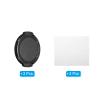 PATIKIL 43mm Lens Cap, 3 Pack Sides Pinch Snap Camera Lens Cover for Front Lens with Cloth, Suitable for 43mm Thread Universal DSLR Lenses for Nikon, for Fujifilm, for Pentax, for Leica view 3