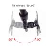 AVXANKTG DL-M050 Steel 17"-27" Tilt Swivel Single Monitor Desk Stand Grommet Clip Base Computer Desk Mount Bracket view 4