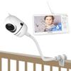 HelloBaby Baby Monitor with Camera and Audio, 6'' World First IPS Screen Baby Camera Monitor No WiFi, Baby Monitor with Clip Clamp Mount view 1