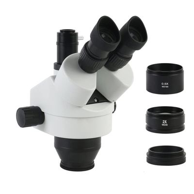 ZTBH Microscope Accessories Kit Simul Focal 3.5X-90X Trinocular Stereo Microscope Head WF10X/20mm Eyepiece Lens Auxiliary Objective for Zoom in Object Microscope Slides
