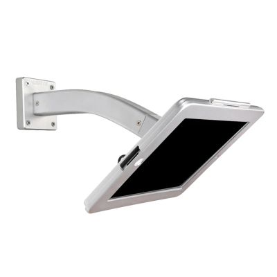 AVXANKTG 9.7 Inch Desktop Mount Countertop Locking Mount Anti-Theft Stand Monitor with Lock Metal Frame Bracket(Color:Siliver)