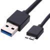 saschedross USB Cable Replacement for Toshiba Canvio Basics HDTC610EL3B1 HDTB410XK3AA 1TB HDTB420XK3AA 2TB HDTB440XK3CA 4TB USB 3.0 Portable External Hard Disk Drive HDD HD, Black view 1