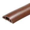 MECCANIXITY 5.9ft Floor Cord Cover PVC Cable Protector 0.4"W x 0.24"H Cable Management Maroon Red view 1