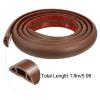 MECCANIXITY 5.9ft Floor Cord Cover PVC Cable Protector 0.4"W x 0.24"H Cable Management Maroon Red view 3