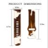 BOSPFJG Sport Bands Compatible with Charge 6 /Charge 5 for Women Men,Soft Waterproof Replacement Straps Wristbands for Charge Advanced Fitness Tracker(Brown White Cow Hide) view 3