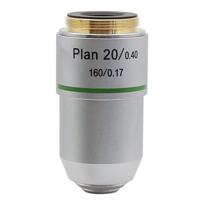 Microscope Accessories Kit Microscope Auxiliary Lens-Biological Microscope Plan Objective Lens 4X 10X 20X 40X 60X 100X 195 Objective RMS Mounting Thread Microscope Slides(Color:20X)