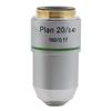 Microscope Accessories Kit Microscope Auxiliary Lens-Biological Microscope Plan Objective Lens 4X 10X 20X 40X 60X 100X 195 Objective RMS Mounting Thread Microscope Slides(Color:20X) view 1