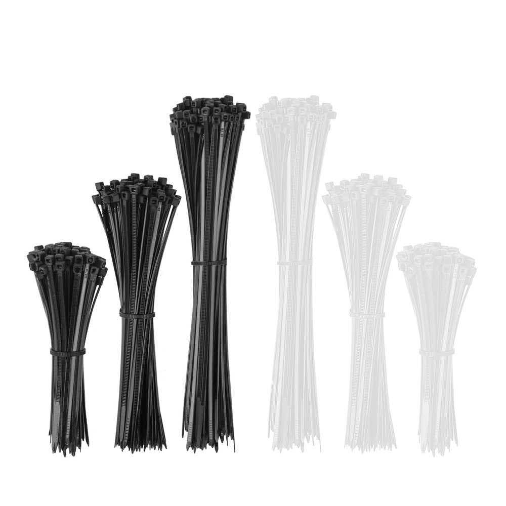 600PCS Industrial-Grade Zip Ties Assorted Sizes (UL94V-2 Certified) - RV/Home/Workshop Essential with UV & Extreme Temp Resistance
