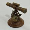 Brass Alidade Decorative Telescope 4" with Base Compass Surveying Theodolite Marine Home/Office Table Decor Antique Survey Transit Telescope Instrument Compass view 4