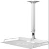 2-Be-Best Projector Ceiling Mount with Tray, 14.5-23.2IN / 37-60CM Height Adjustable Universal Projector Ceiling Mount 360 Rotation Ceiling Projectors Mounts Silver view 1