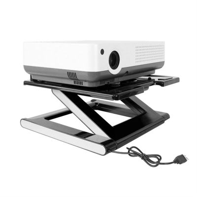 ENGENDER Projector Mount Desktop Projector Stand Home Cooling Projector Shelf Punch-Free Folding Projector Rack Portable Adjustable Universal Projector Stand Projector Stand(Color:Black)
