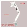 AVXANKTG DL-G02 17"-27" Gas Spring Monitor Desktop Stand 2-7kg 100x100 75x75 Black and White 360 Rotation Full Motion Monitor Mounting Bracket(Color:Black) view 2