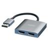 WJESOG Displayport to Dual HDMI Splitter Dual 4K@60Hz Resolution,DP to 2 HDMI Hub Multi Stream Transport for Windows and Mac System view 1