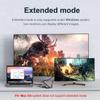WJESOG Displayport to Dual HDMI Splitter Dual 4K@60Hz Resolution,DP to 2 HDMI Hub Multi Stream Transport for Windows and Mac System view 3