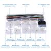 MECCANIXITY 2 mm Connector Socket Kit with Pre-Crimped Cable Wire 2/3/4/5/6/7/8/9/10 Pin Housing 10 Color Adapter Cable 165mm for Electronic Devices 240 Pcs view 3