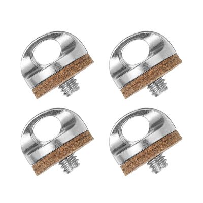 PATIKIL 1/4" Camera Neck Strap Screw Holder, 4 Pack Quick Install Camera Screws with Washer for Nikon for Fujifilm for Pentax for Leica Wrist Shoulder Sling, Silver