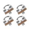 PATIKIL 1/4" Camera Neck Strap Screw Holder, 4 Pack Quick Install Camera Screws with Washer for Nikon for Fujifilm for Pentax for Leica Wrist Shoulder Sling, Silver view 1