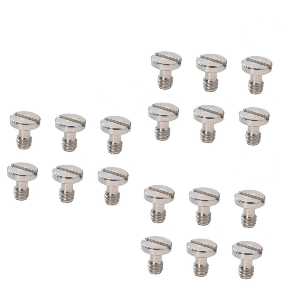 Angoily 18pcs Plate Camera Screws of Stainless Steel Screws for Tripod and Monopod Mounting