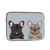 12 inch Laptop Sleeve Bag french bulldog Laptop Bag Shockproof Computer Carrying Cover Slim Briefcase Handbag view 1