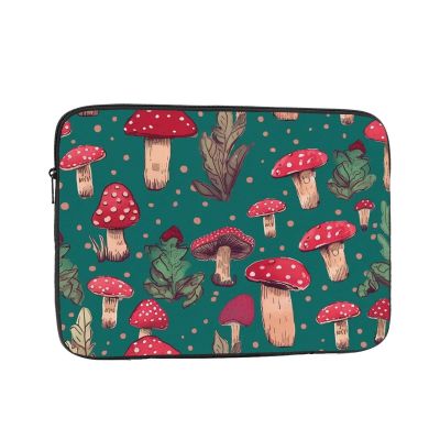 13 inch Laptop Sleeve Bag Red mushrooms Laptop Bag Shockproof Computer Carrying Cover Slim Briefcase Handbag