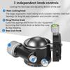 Low Profile Ball Head Tripod Ball Head ARTCISE KB44 Heavy Duty Tripod Head All Metal CNC Machining with Three 1/4" Quick Release Plates for Tripod, Monopod, DSLR, Camcorder, Max Load 66lbs /30kg view 4