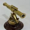 4" Brass Alidade Decorative Telescope with Base Compass Surveying Theodolite Marine Home/Office Table Decor Survey Transit Telescope Instrument Compass view 3
