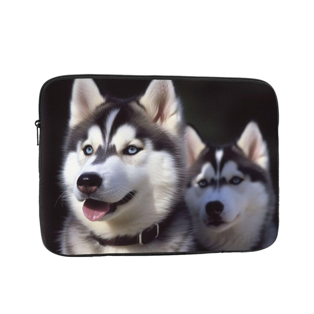 13 inch Laptop Sleeve Bag Husky Dog Laptop Bag Shockproof Computer Carrying Cover Slim Briefcase Handbag