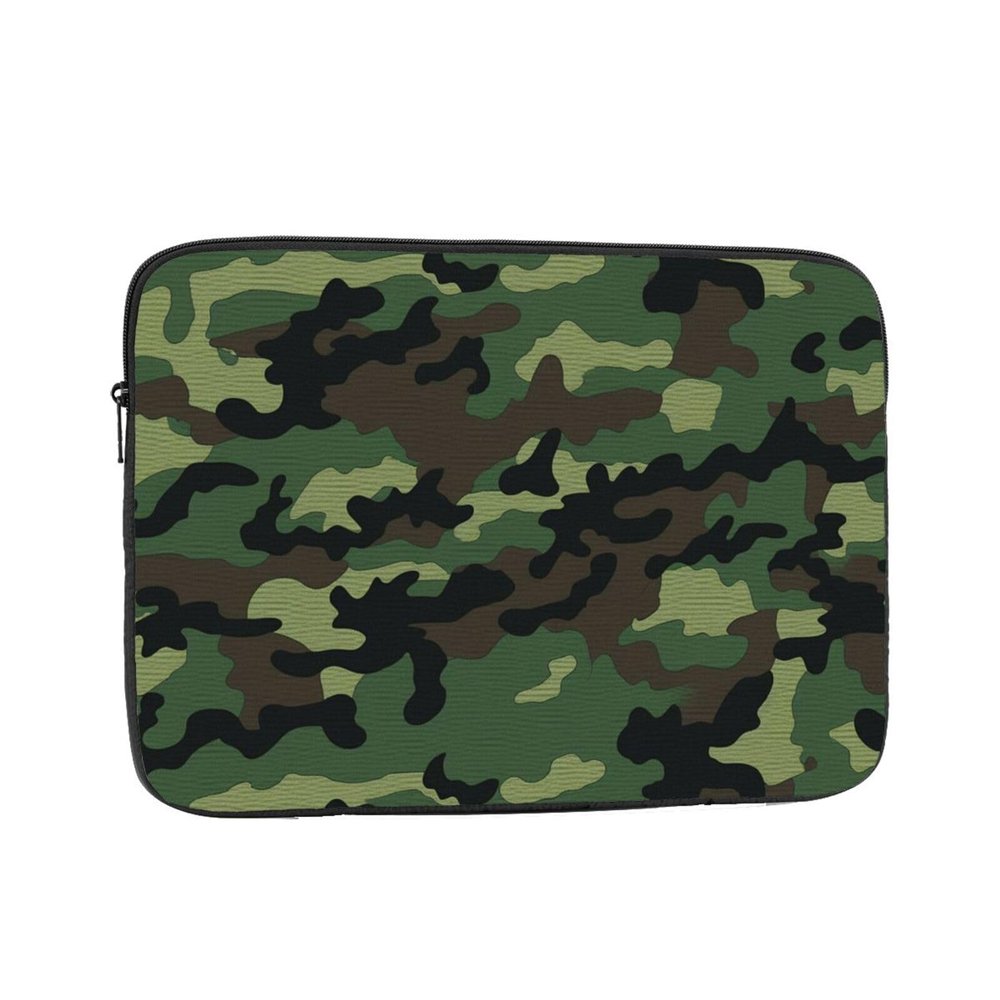 12 inch Laptop Sleeve Bag Green Military Camo Laptop Bag Shockproof Computer Carrying Cover Slim Briefcase Handbag