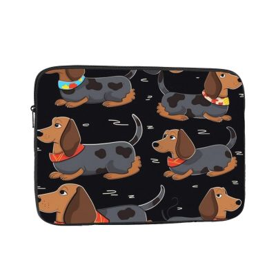 13 inch Laptop Sleeve Bag I Love My Dog Dachshunds Laptop Bag Shockproof Computer Carrying Cover Slim Briefcase Handbag