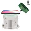 Automatic Pop up Outlet, Wireless Charger Power Strip 4 AC Plug + Type-A and Type-C USB Port Outlets with 4.72 Inch/120mm Hole Saw view 1