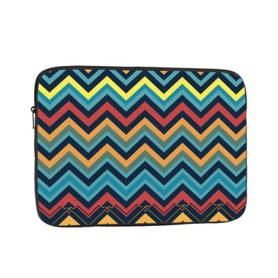 15 inch Laptop Sleeve Bag Zigzag pattern Laptop Bag Shockproof Computer Carrying Cover Slim Briefcase Handbag