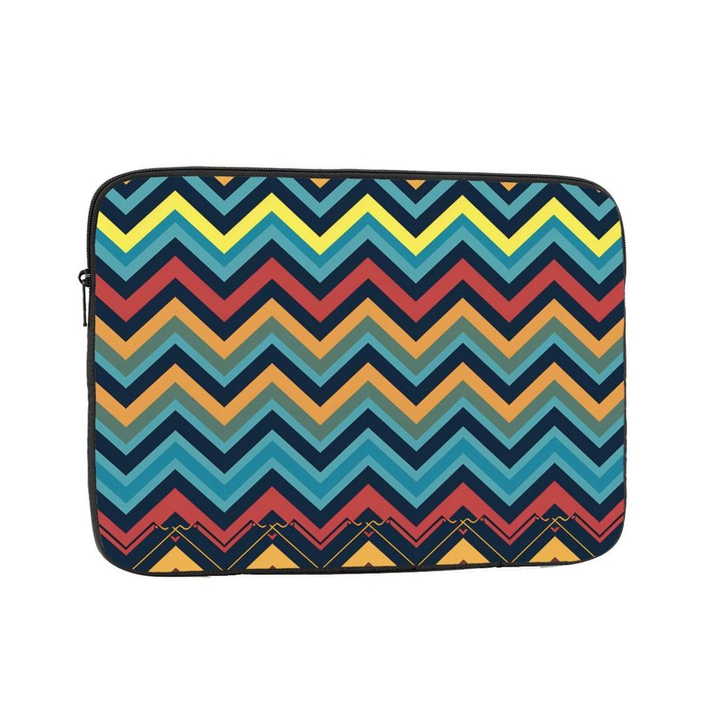 15 inch Laptop Sleeve Bag Zigzag pattern Laptop Bag Shockproof Computer Carrying Cover Slim Briefcase Handbag
