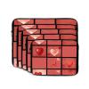 12 inch Laptop Sleeve Bag Valentine's Day Photo Collage Laptop Bag Shockproof Computer Carrying Cover Slim Briefcase Handbag view 3