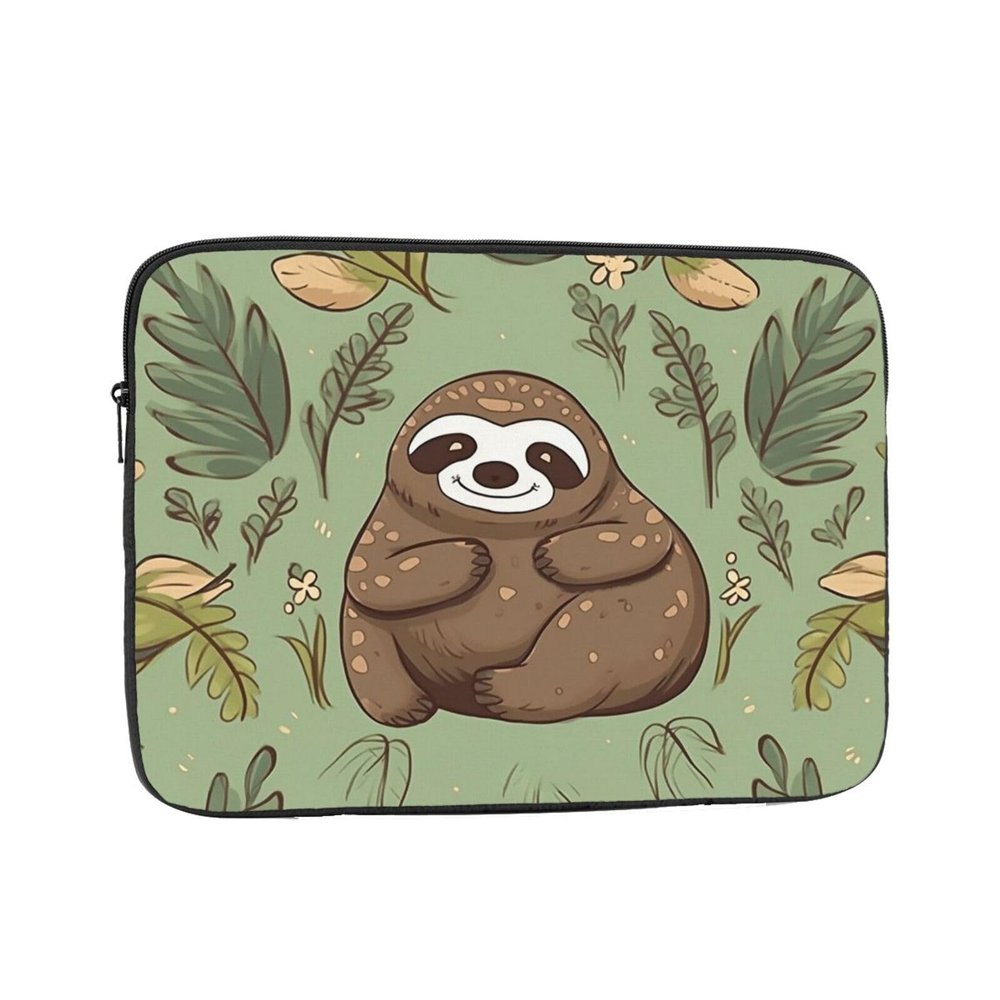13 inch Laptop Sleeve Bag Sloth on The Grass Laptop Bag Shockproof Computer Carrying Cover Slim Briefcase Handbag