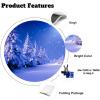 Yeele 10x6.5ft Winter Snow Scene Backdrop Snowfall Night View Pine Forest Wonderland Photography Background Christmas Holiday Decoration Banner Kids Adult Portrait Photo Shoot Props view 4