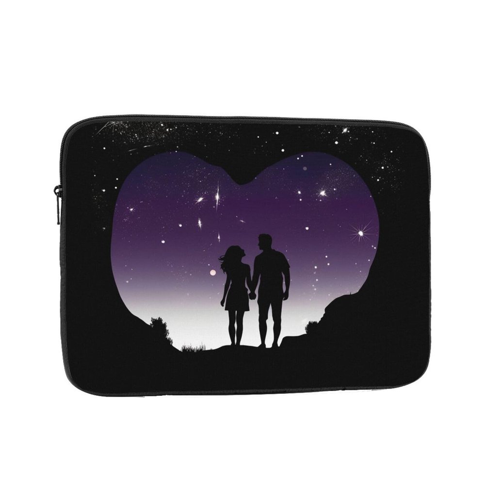 10 inch Laptop Sleeve Bag Space silhouette couple Laptop Bag Shockproof Computer Carrying Cover Slim Briefcase Handbag