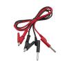 Alligator Clip to 4mm Banana Plug Stackable Red Black Test Leads Crocodile Clamps Wire Cable Connector view 1