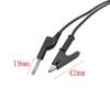 Alligator Clip to 4mm Banana Plug Stackable Red Black Test Leads Crocodile Clamps Wire Cable Connector view 4