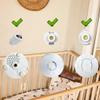HelloBaby 6'' World First IPS Screen Baby Monitor with Flexible Mount, Baby Monitor with Camera and Audio, Mountable No WiFi Baby Camera Monitor Without Tools or Wall Damage view 4