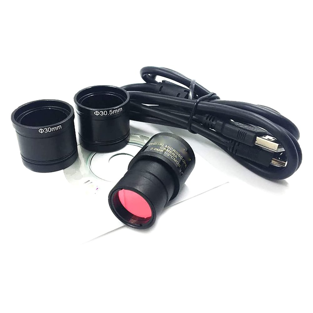 2MegaPixel USB Still Photo & Live Video Microscope Imagers Digital Camera 23.2 Mounting With 30mm 30.5mm Adapter Microscope Imagers Digital Usb Camera Captures High Resolution Image-